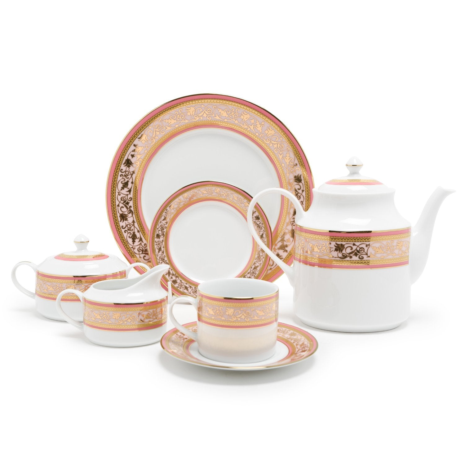 LEXIE PINK 24PC TEA SET