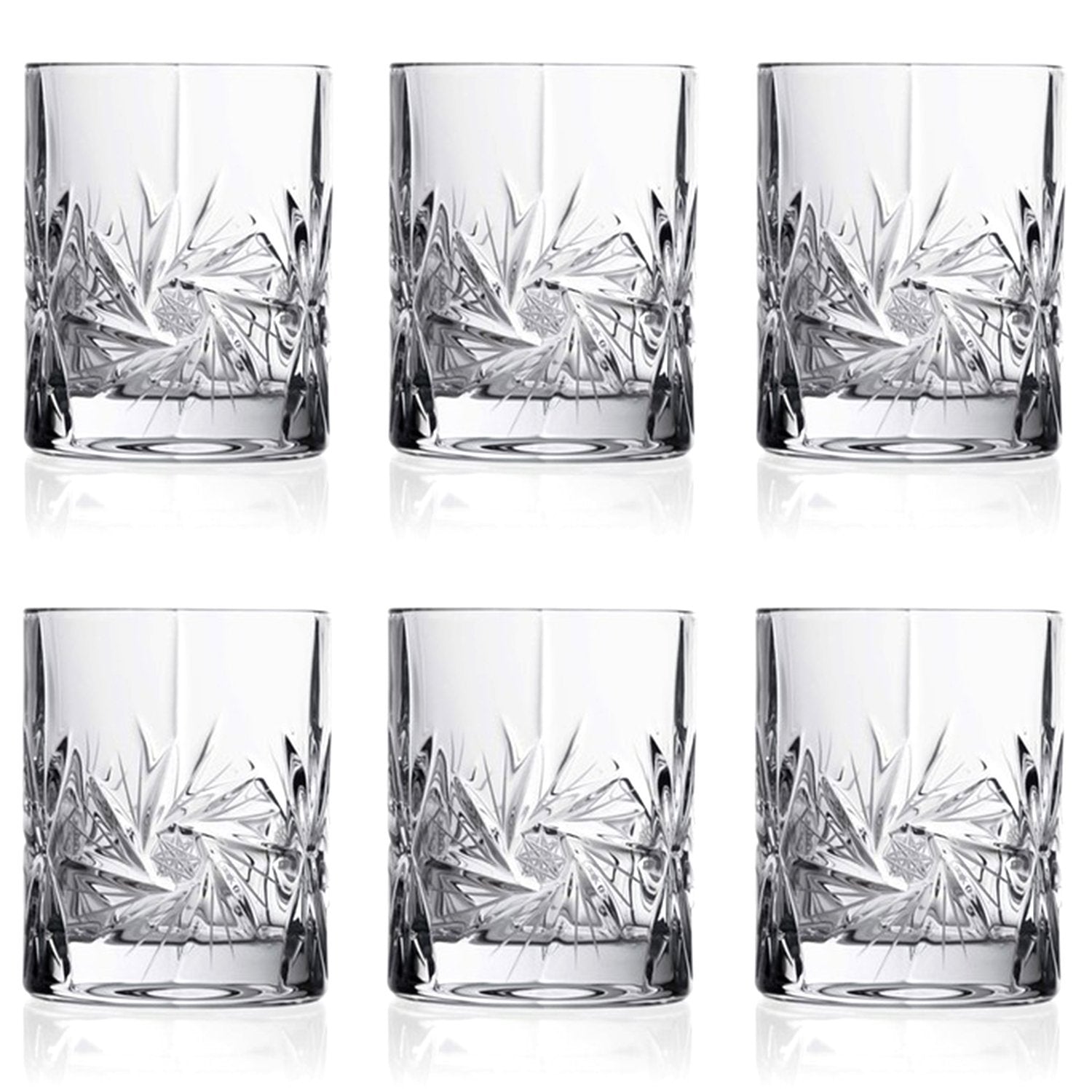 Bohemia Crystal Glass Pressed Hand Cut Short Tumbler - Clear - 5391707 - Jashanmal Home