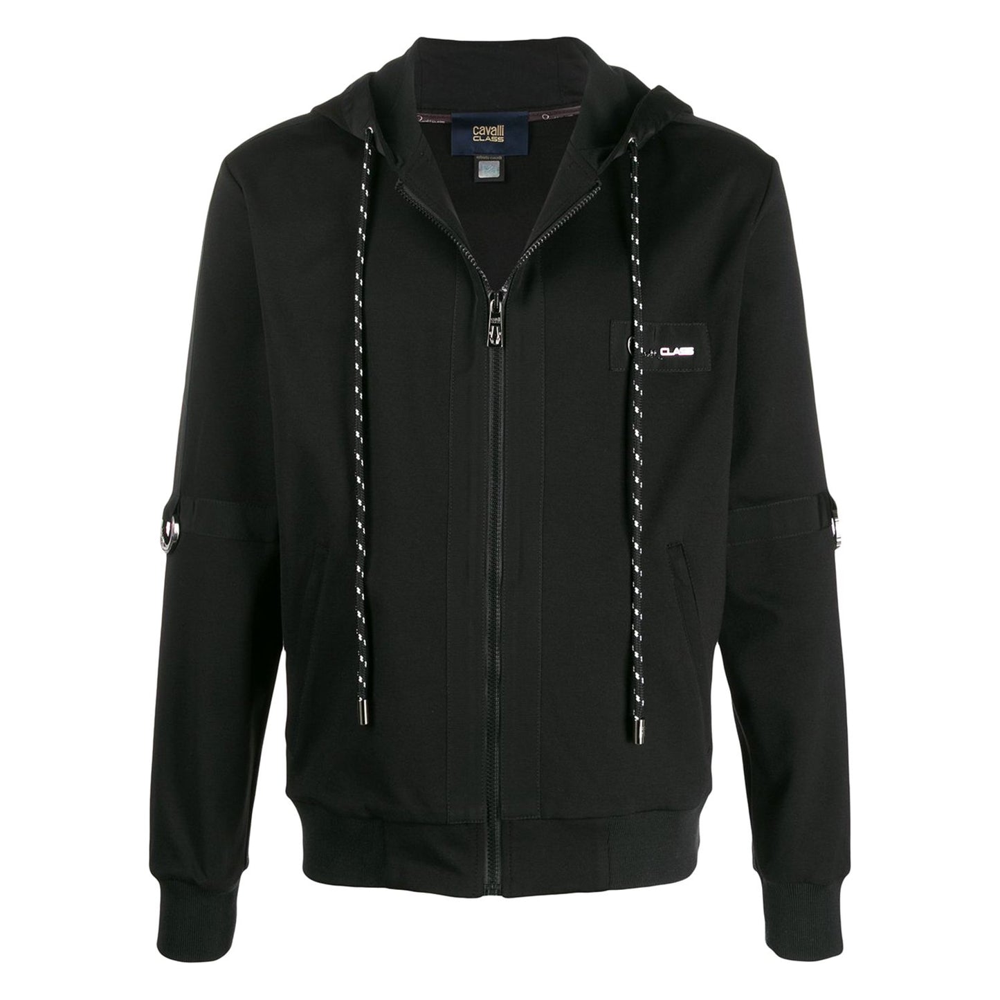 Cavali Class Logo Patch Light Zip-Up Hoodie - Black - B7JUB70591187899 899 L