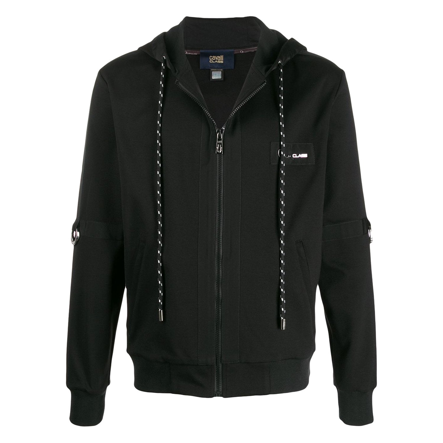 Cavali Class Logo Patch Light Zip-Up Hoodie - Black - B7JUB70591187899 899 L