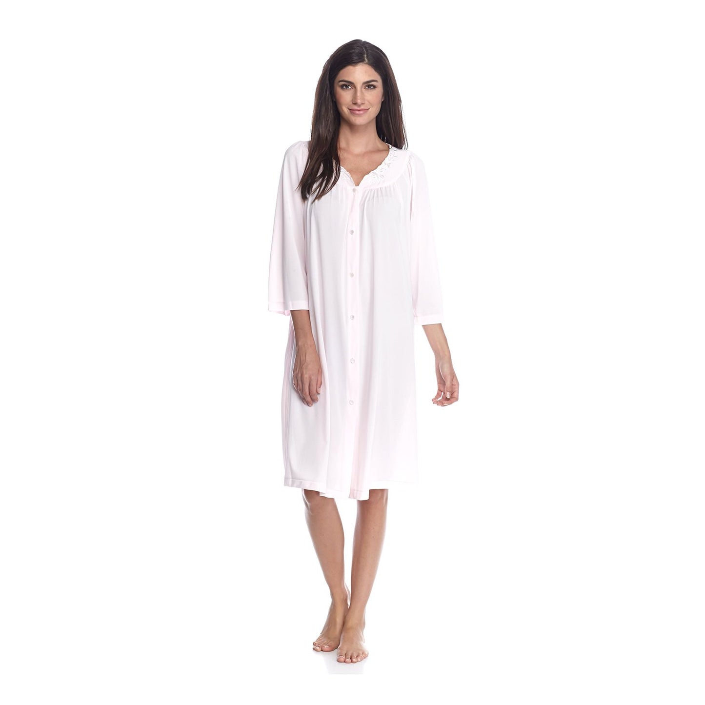 Miss Elaine Tricot Nightgown - Pink - 35809PINK M
