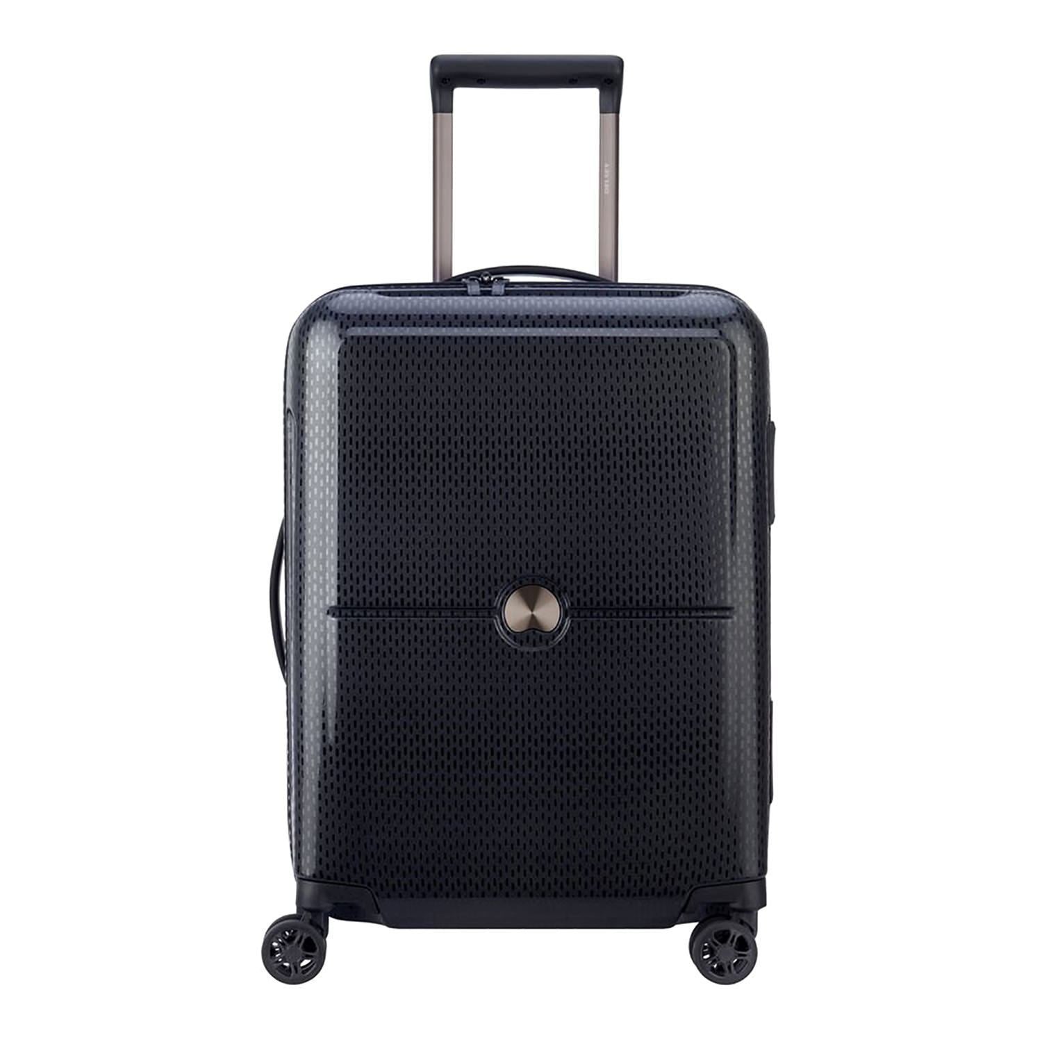 Delsey Turenne 4 Double Wheel Cabin Trolley Case - Black - 00162180100 BLACK - Jashanmal Home