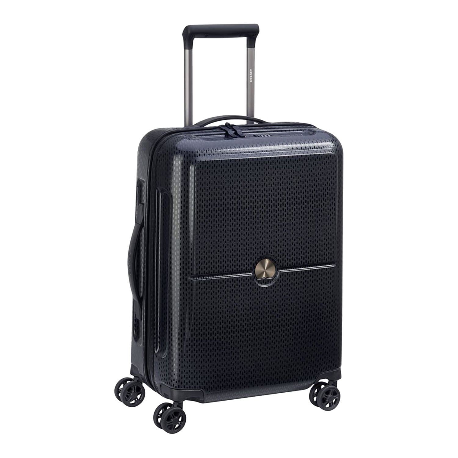 Delsey Turenne 4 Double Wheel Cabin Trolley Case - Black - 00162180100 BLACK - Jashanmal Home