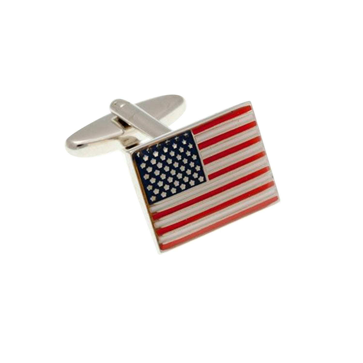 Elizabeth Parker Stars And Stripes USA Flag Cufflinks - AEPCB615 NA
