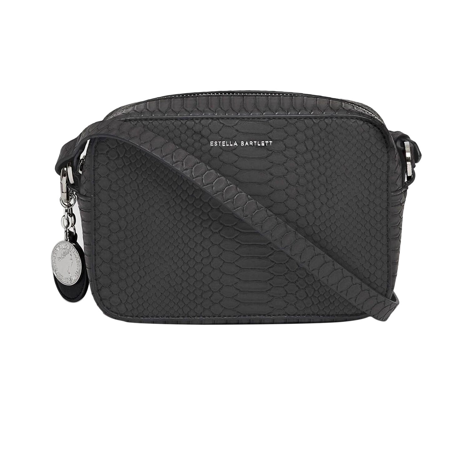 Estella Bartlett Webber Box Crossbody Bag - Black Snake - EBP3687