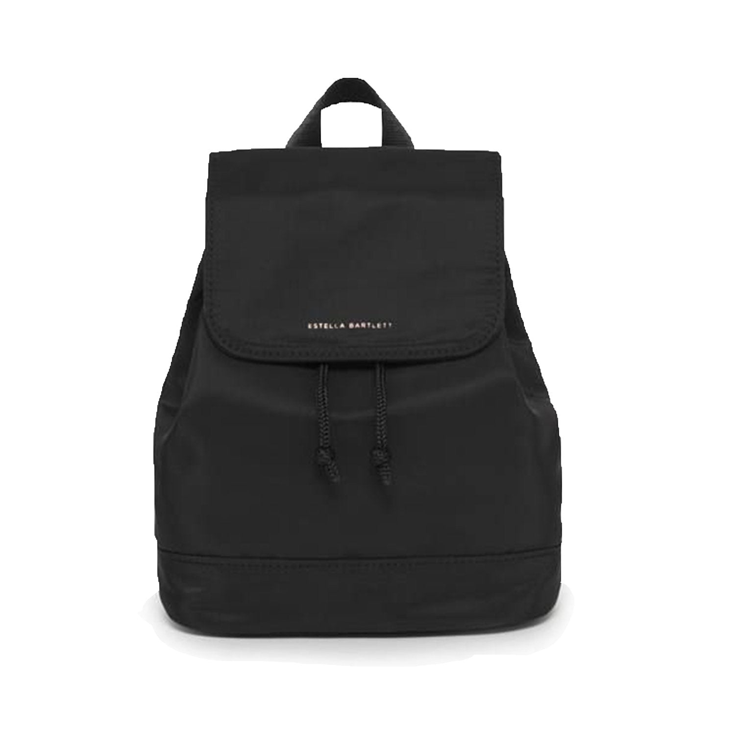 Estella Bartlett Mini Backpack - Black Nylon with Gold Dinosaur Charm - EBP3926