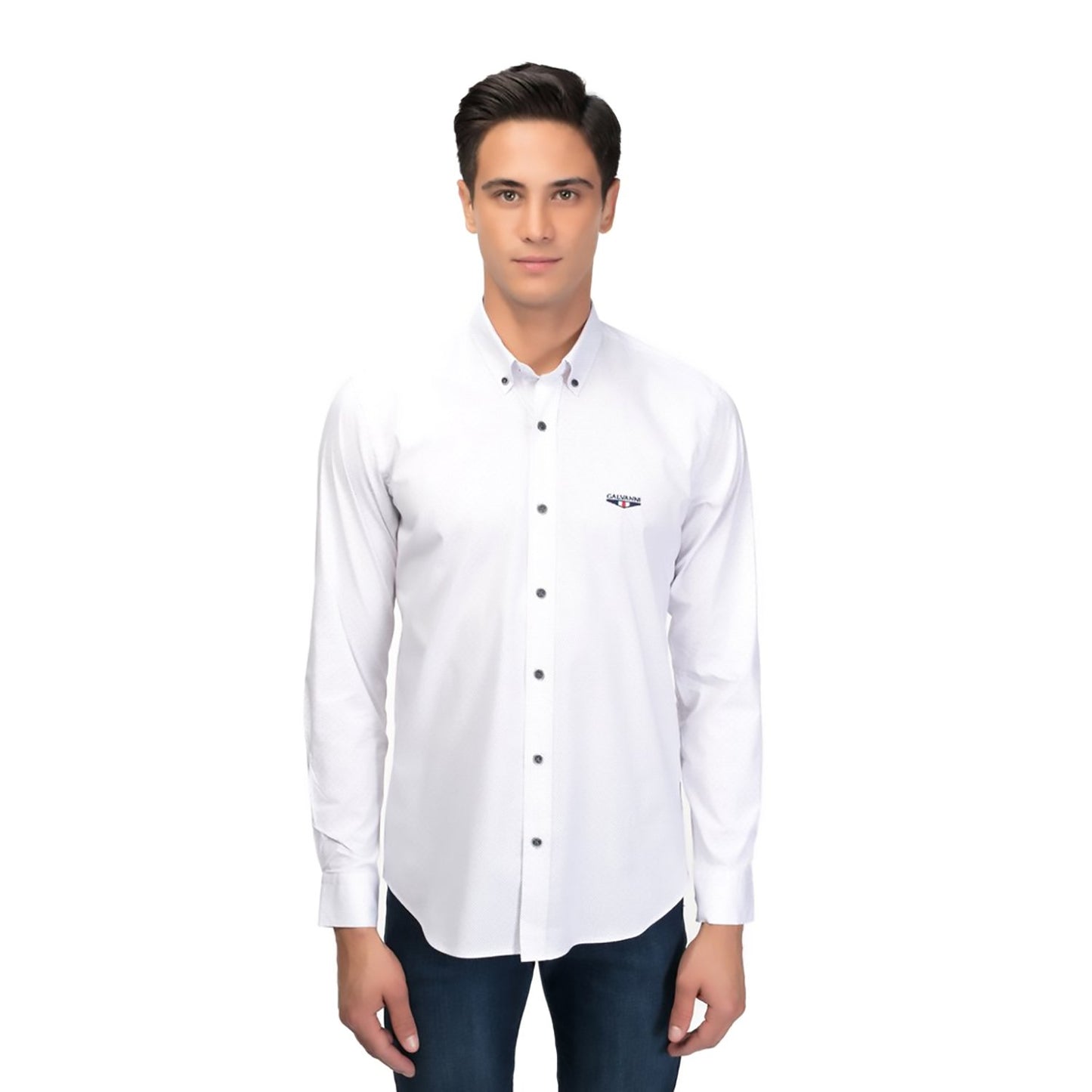Galvanni Himara Printed Shirt - White - GLVWM10360241 L