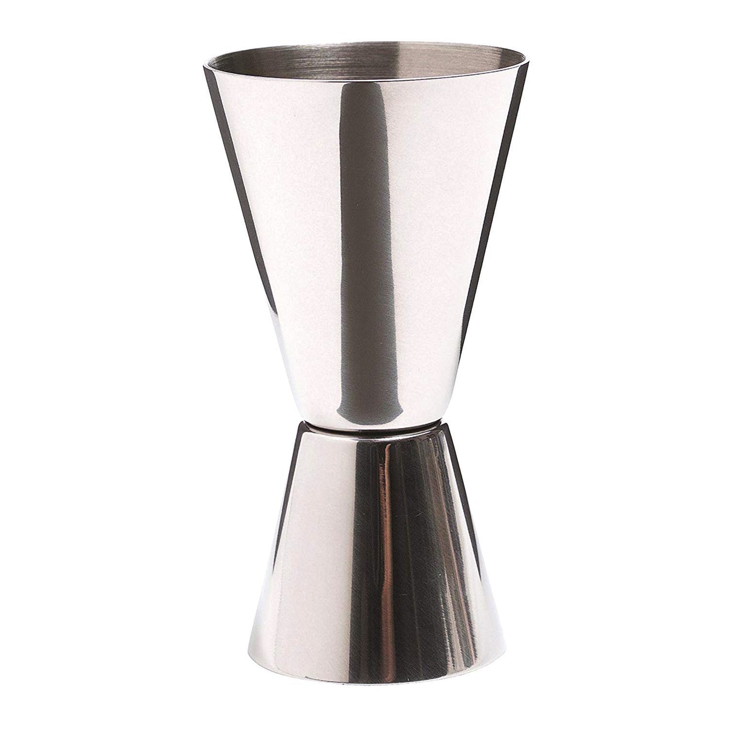 Kitchen Craft Barcraft Cocktail Jigger Dual Spirit Measure Cup - Silver - KCBCJIG