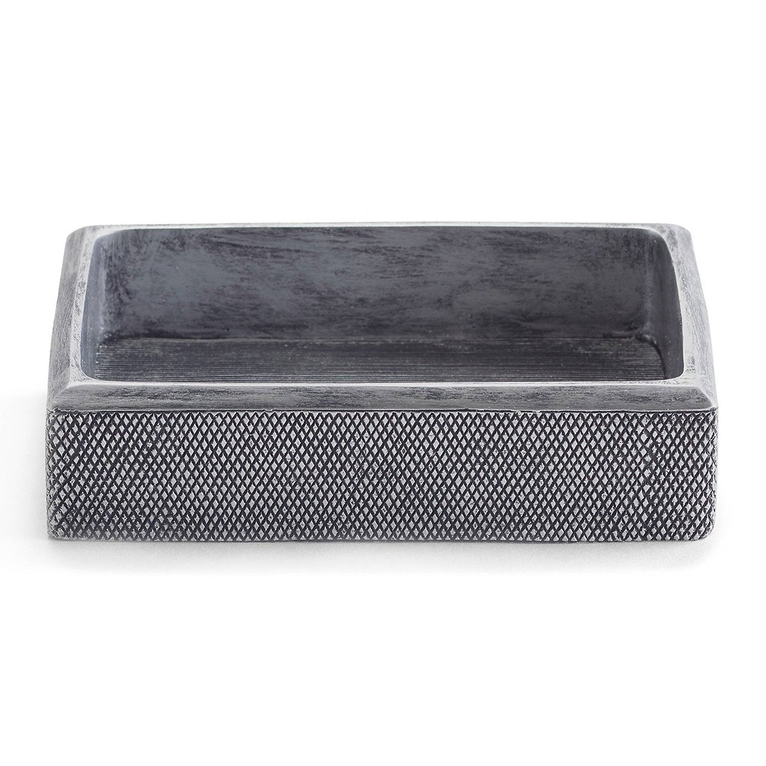 Kassatex Mesh Resin Soap Dish - Dark Grey - AMH-SD - Jashanmal Home