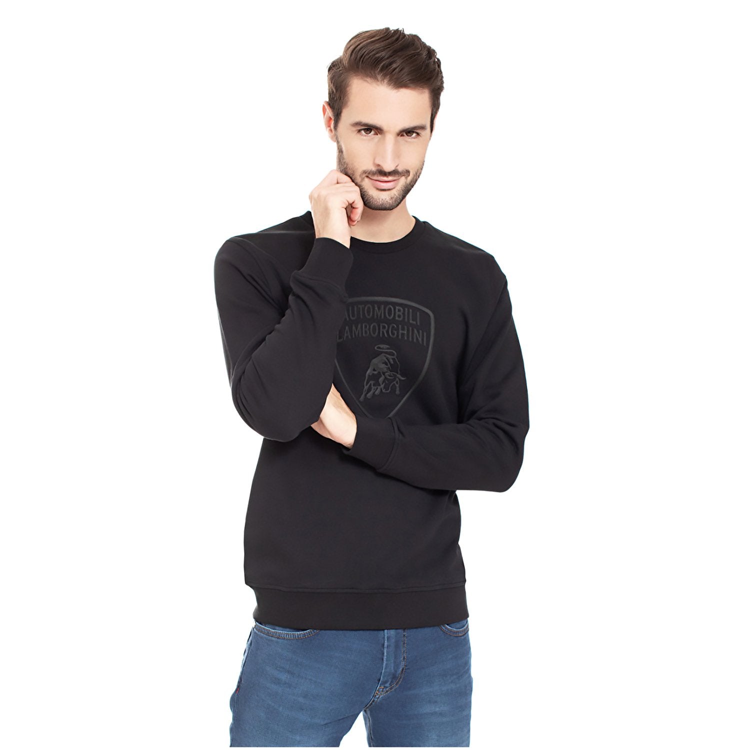 Lamborghini 3D Big Shield Sweatshirt - Black  - B7XUB7FG30264899 899 M