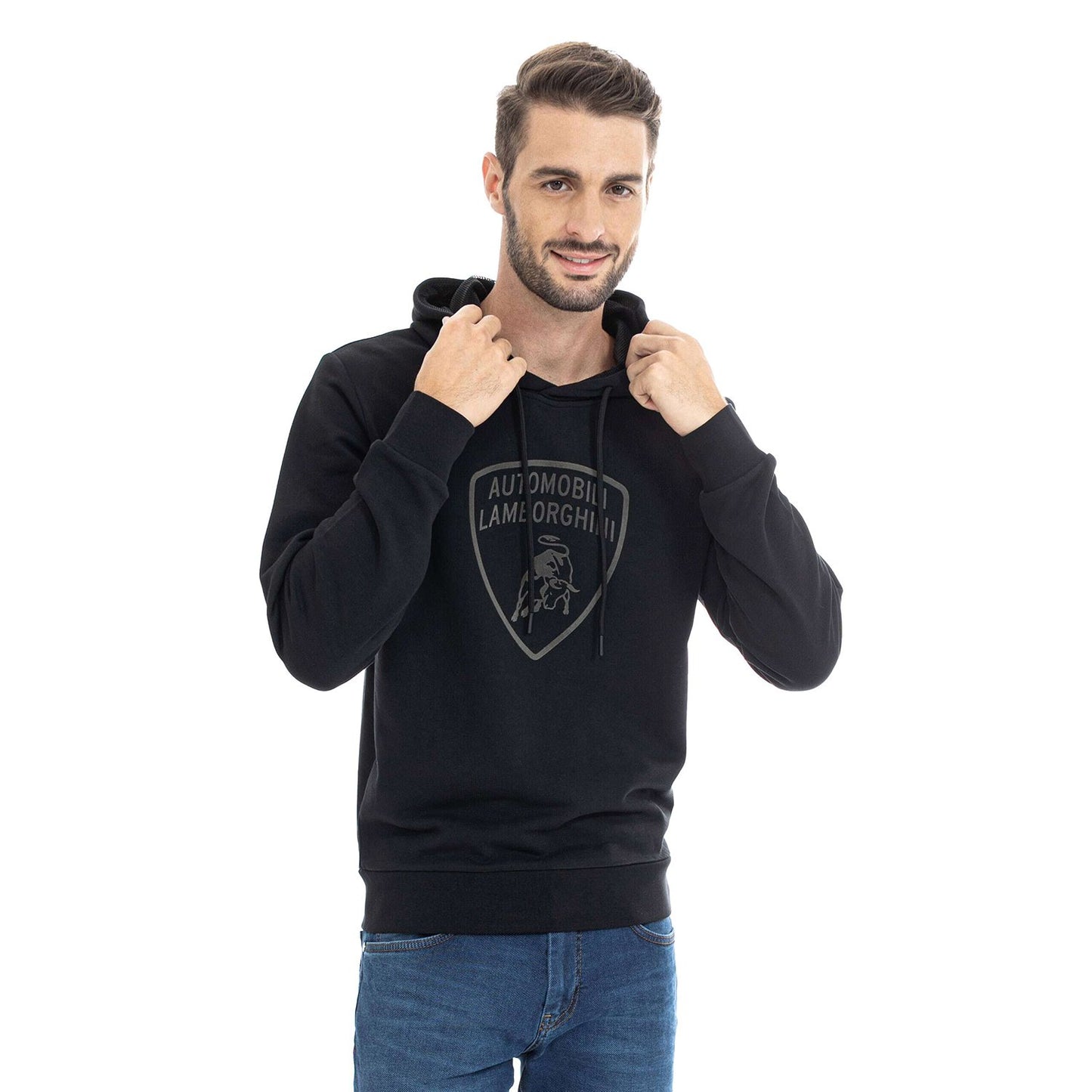 لامبورغيني بيج شيلد بوكسي هودي سويت شيرت - أسود - B7Xub7F430272899 899