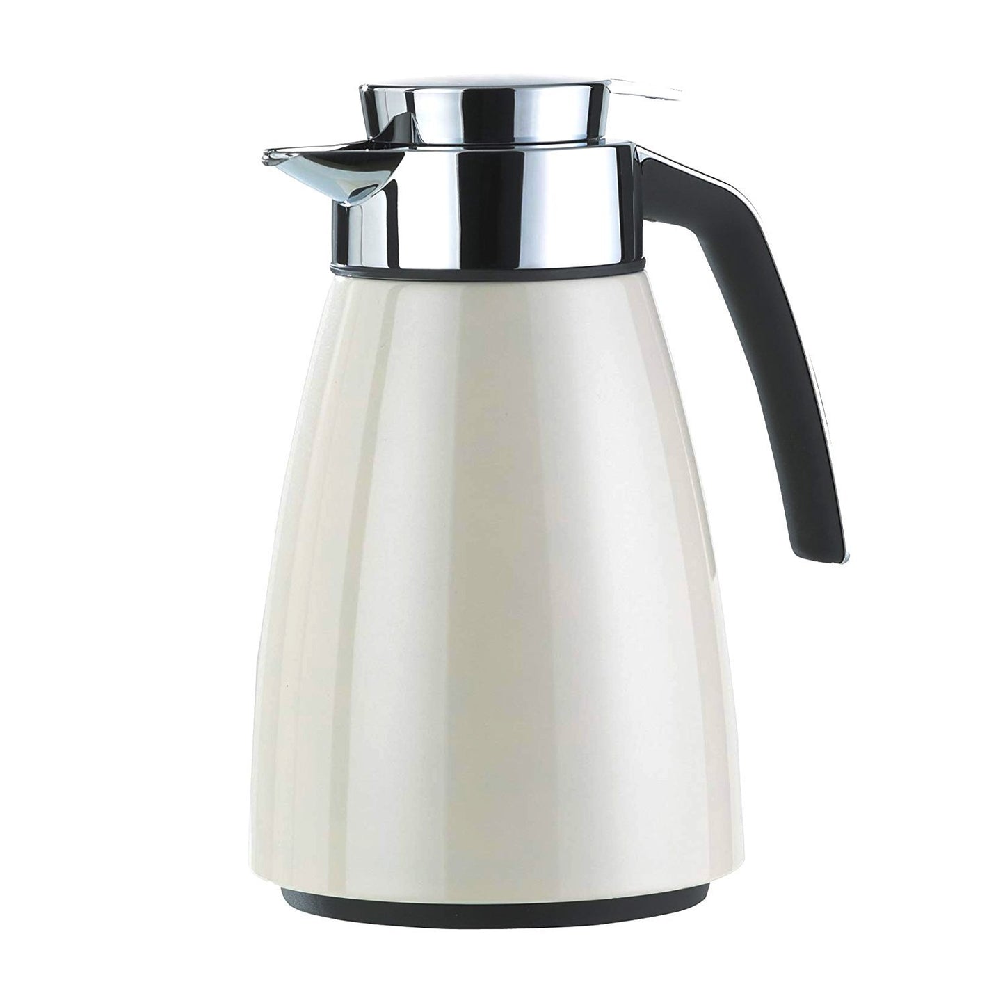Emsa Bell Quick Tip Flask - Crome and White, 1 Litre - 2259221 - Jashanmal Home