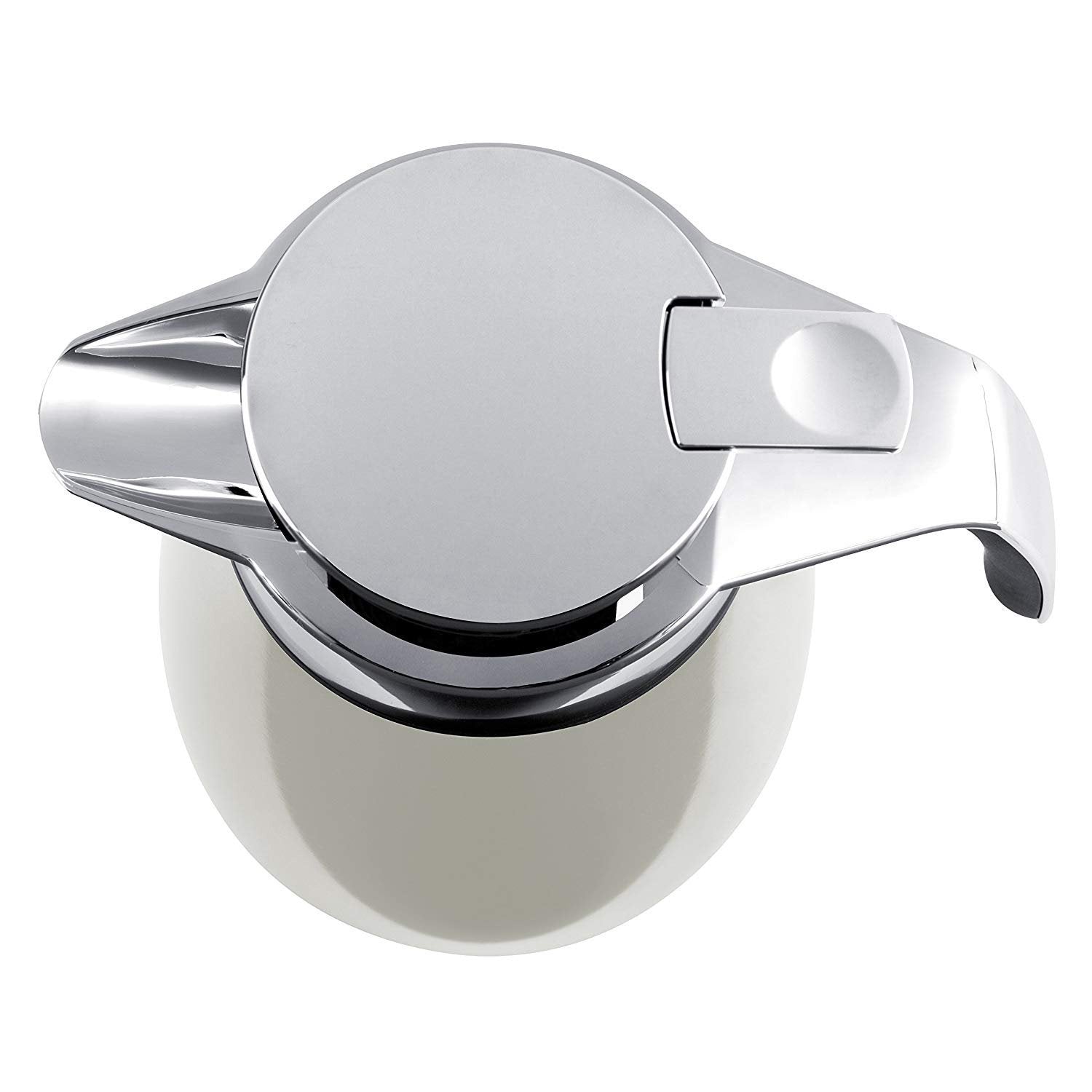 Emsa Bell Quick Tip Flask - Crome and White, 1 Litre - 2259221 - Jashanmal Home