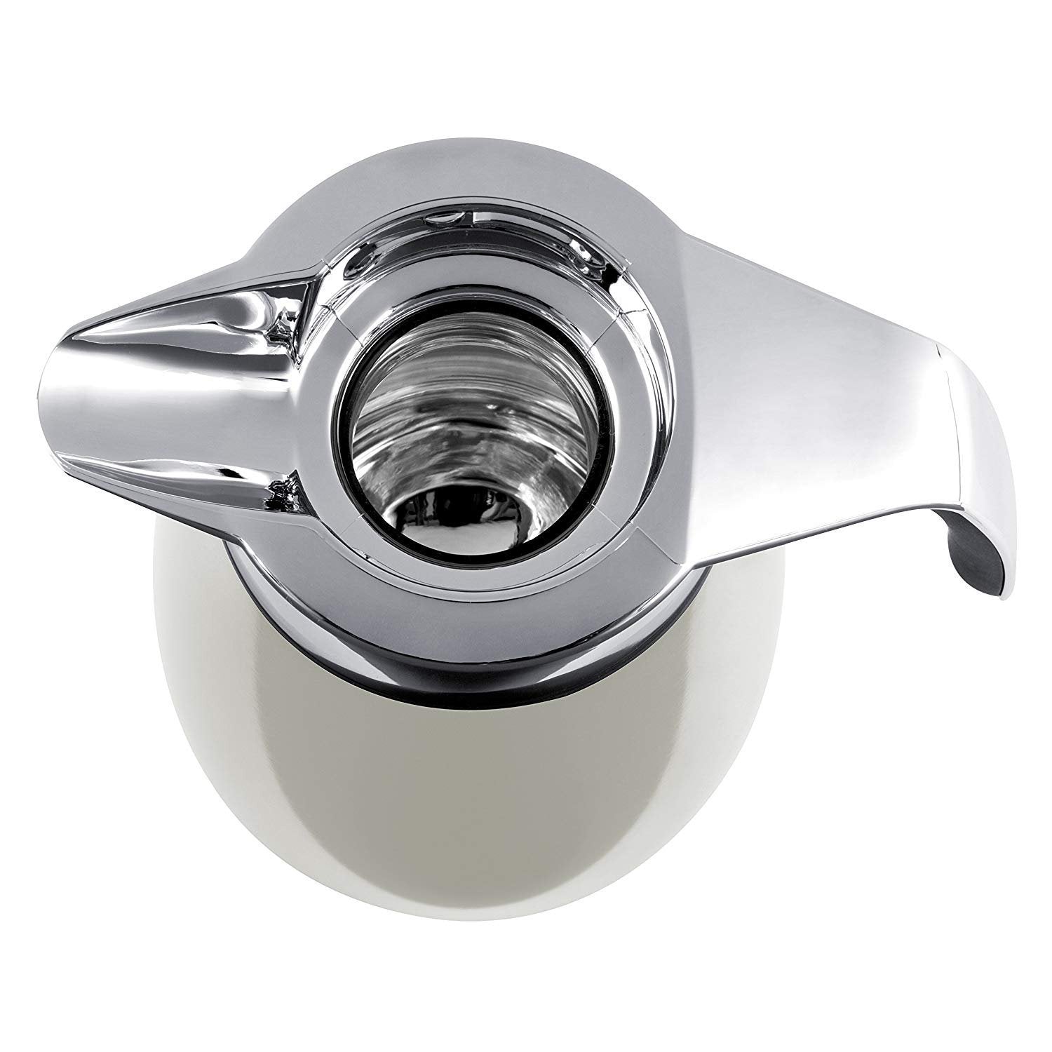 Emsa Bell Quick Tip Flask - Crome and White, 1 Litre - 2259221 - Jashanmal Home
