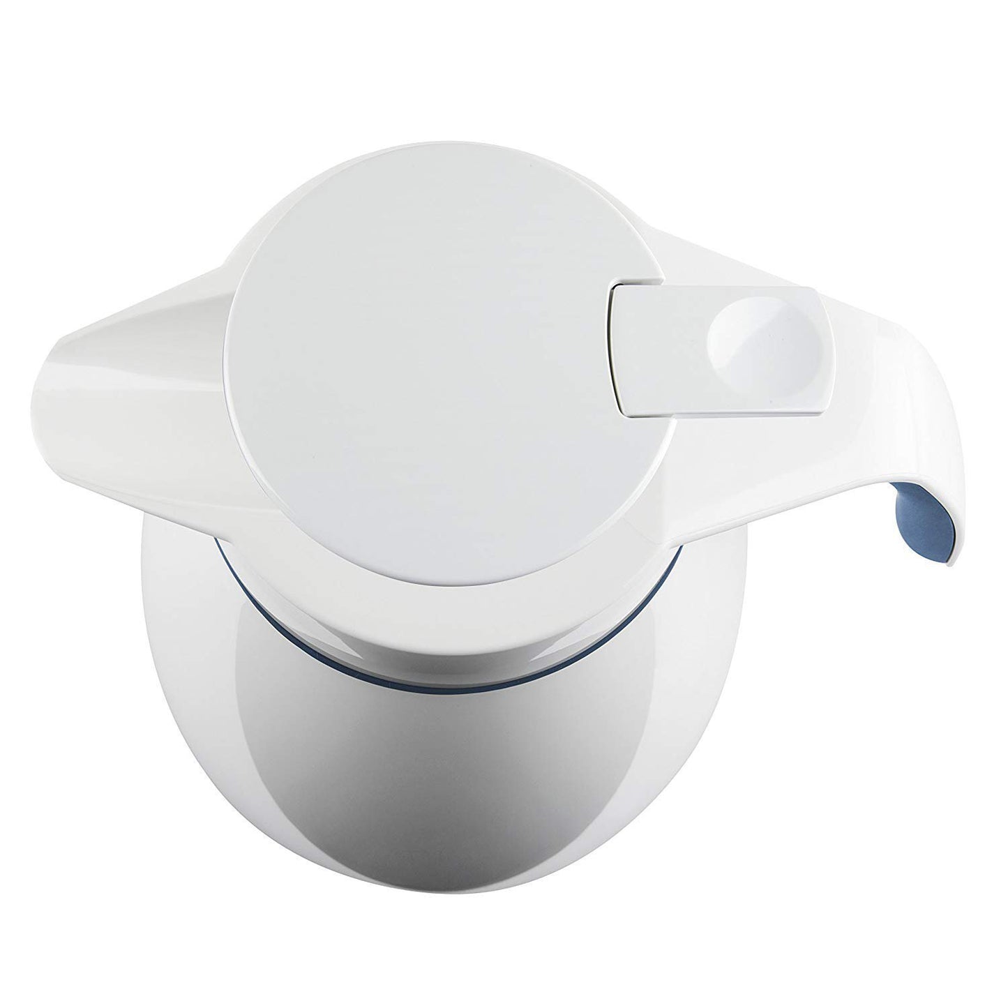Emsa Bell Quick Tip Flask - White and Blue, 1 Litre - 2259621 - Jashanmal Home