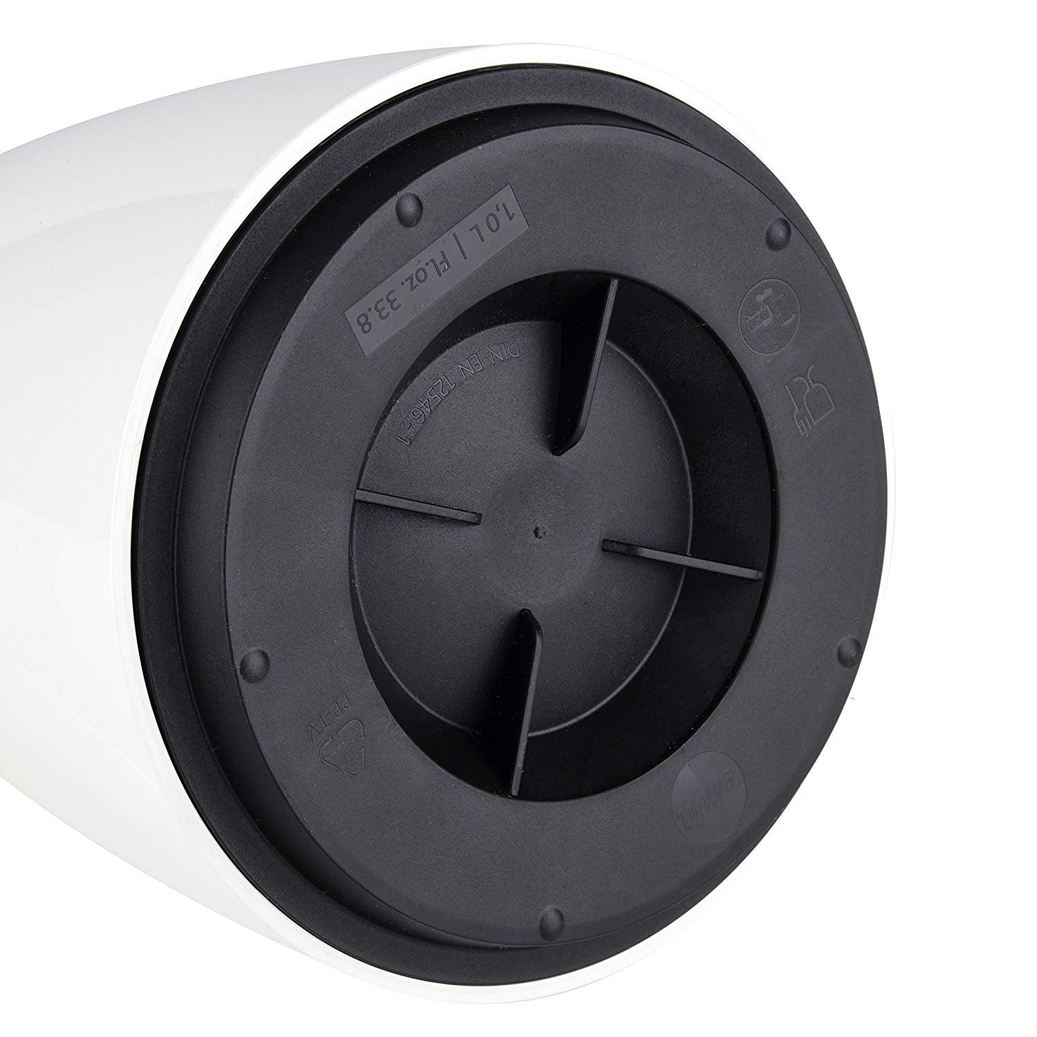 Emsa Bell Quick Tip Flask - White and Blue, 1 Litre - 2259621 - Jashanmal Home