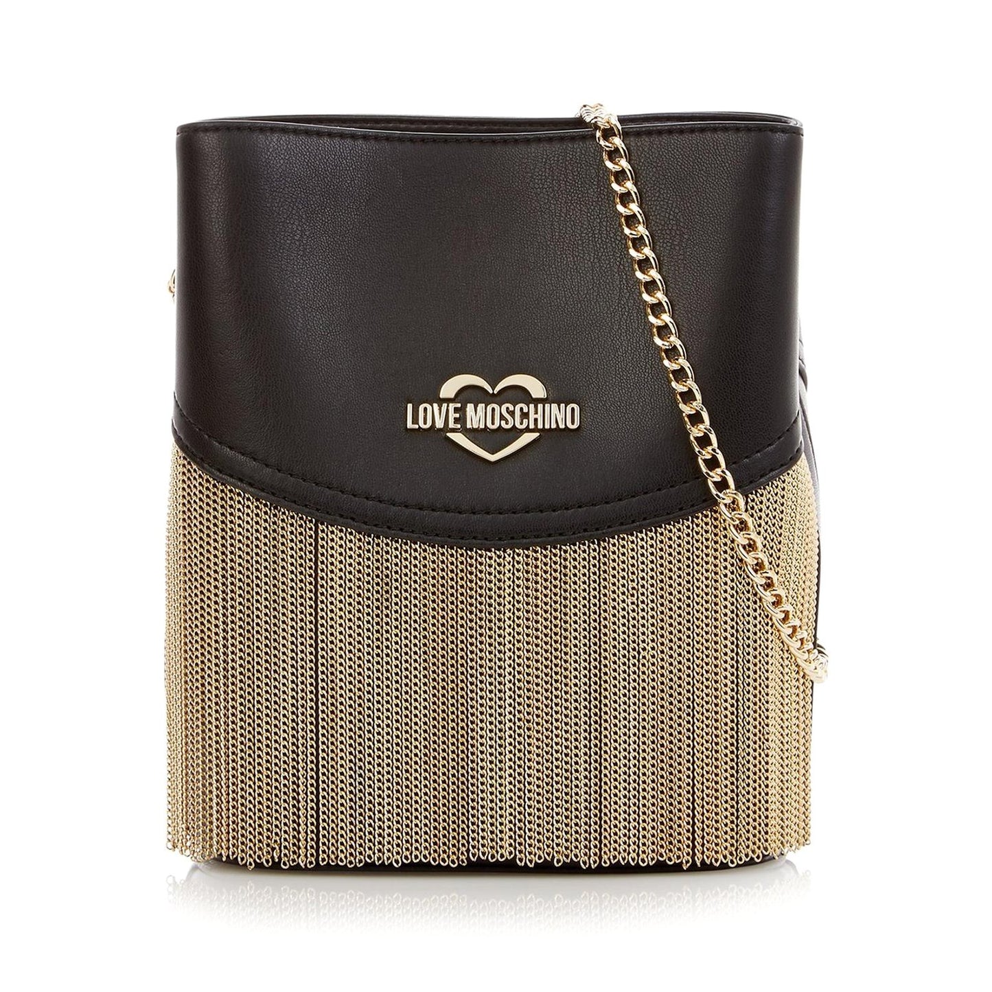 Love Moschino Chain Fringe Crossbody Bag - Nero - JC4251PP08KH0000 OSZ