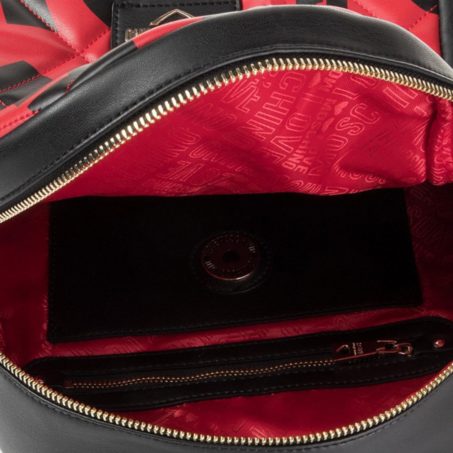 حقيبة ظهر مبطنة من Love Moschino - Rosso And Nero - Jc4295Pp08Kj150A Osz