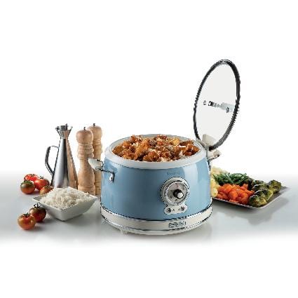 طباخ أرز/طباخ بطيء متعدد الأغراض من أرييتي فينتاج 2904، أزرق