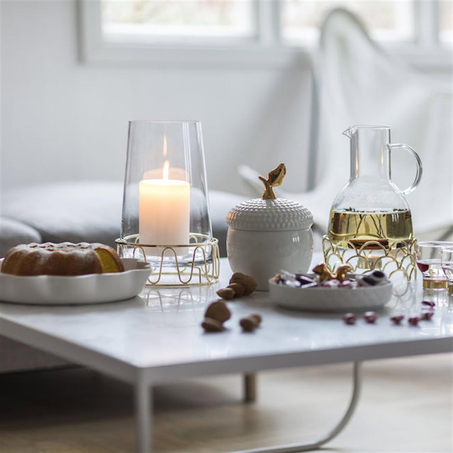 Sagaform Acorn Bowl with Lid - White - SA5017721 - Jashanmal Home