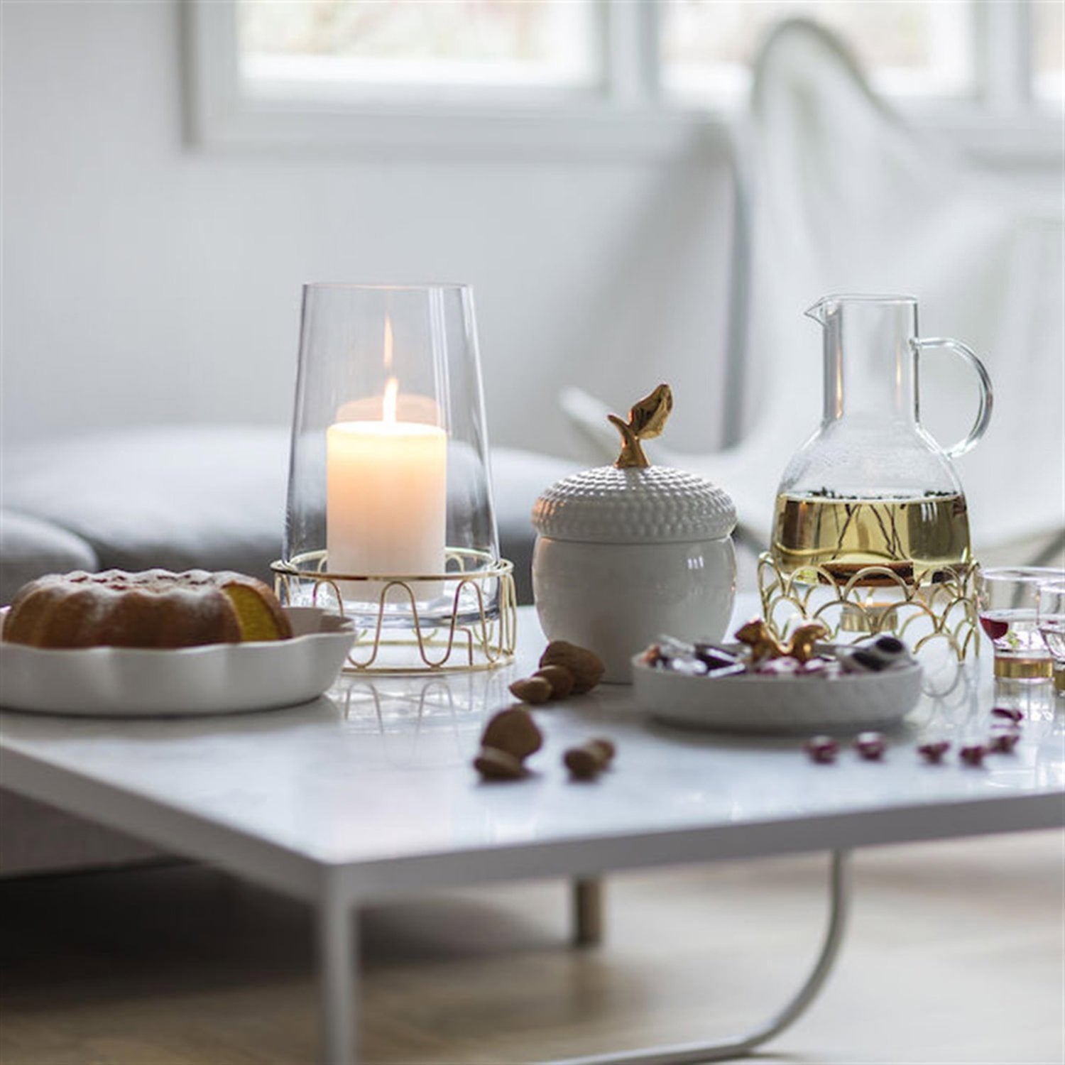 Sagaform Acorn Bowl with Lid - White - SA5017721 - Jashanmal Home