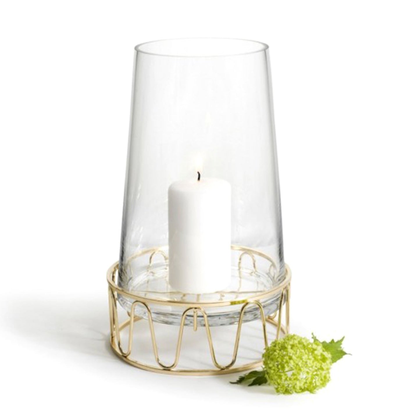 Sagaform Lantern Holder - Clear and Gold - SA5017760