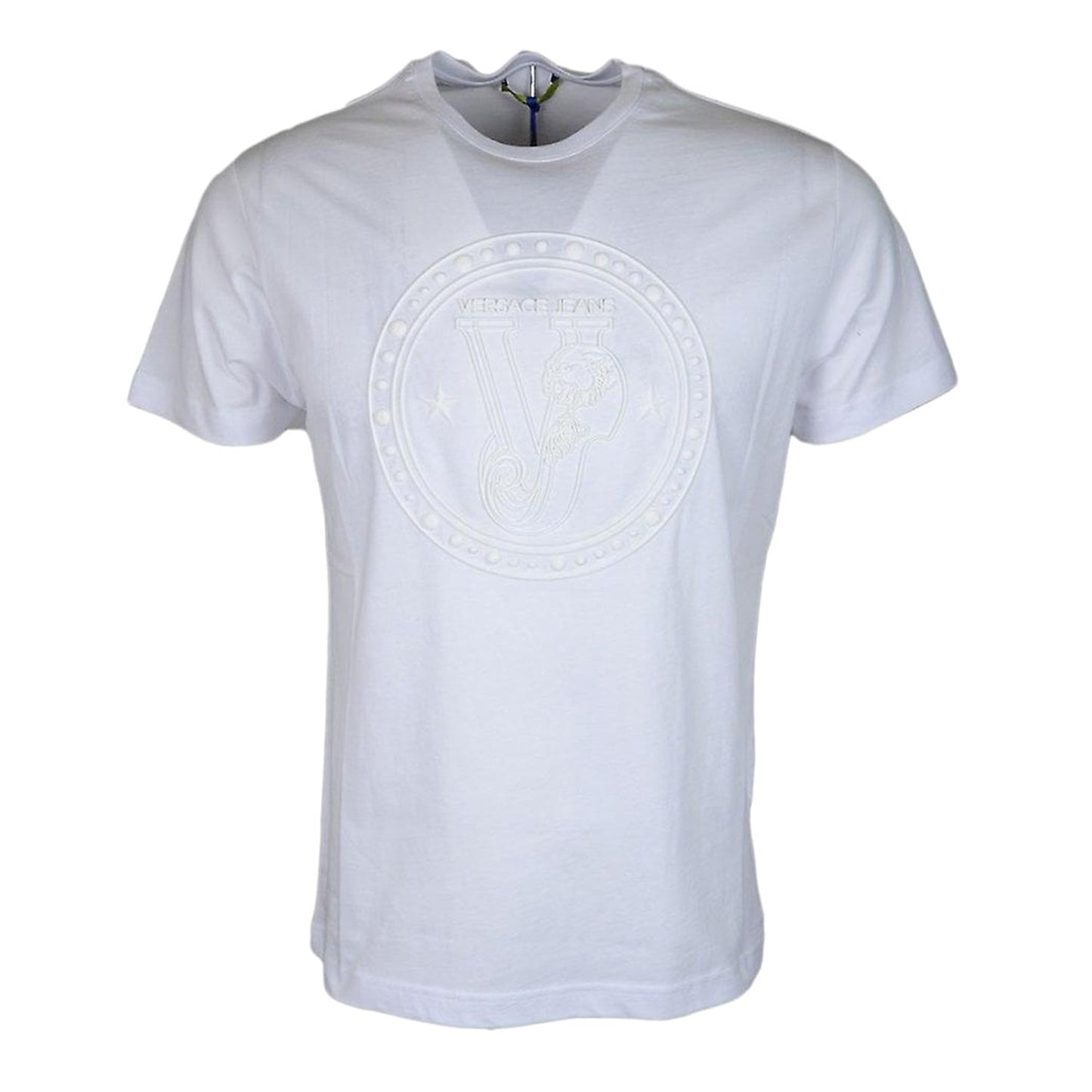 Versace Logo Men's T-Shirt - White - GTB72E 003 M