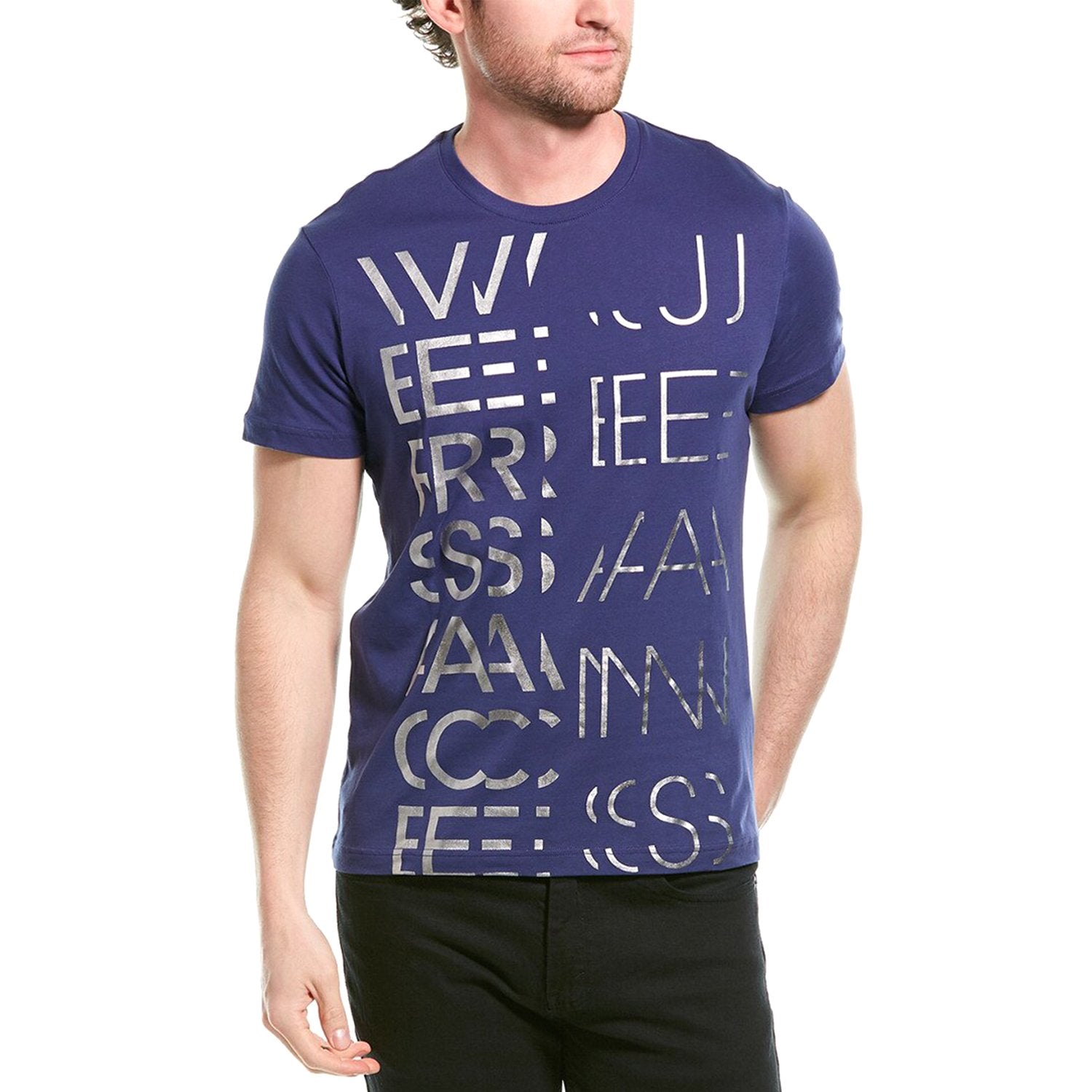 Versace Printed T-Shirt - Purple - GTB74E 221 M