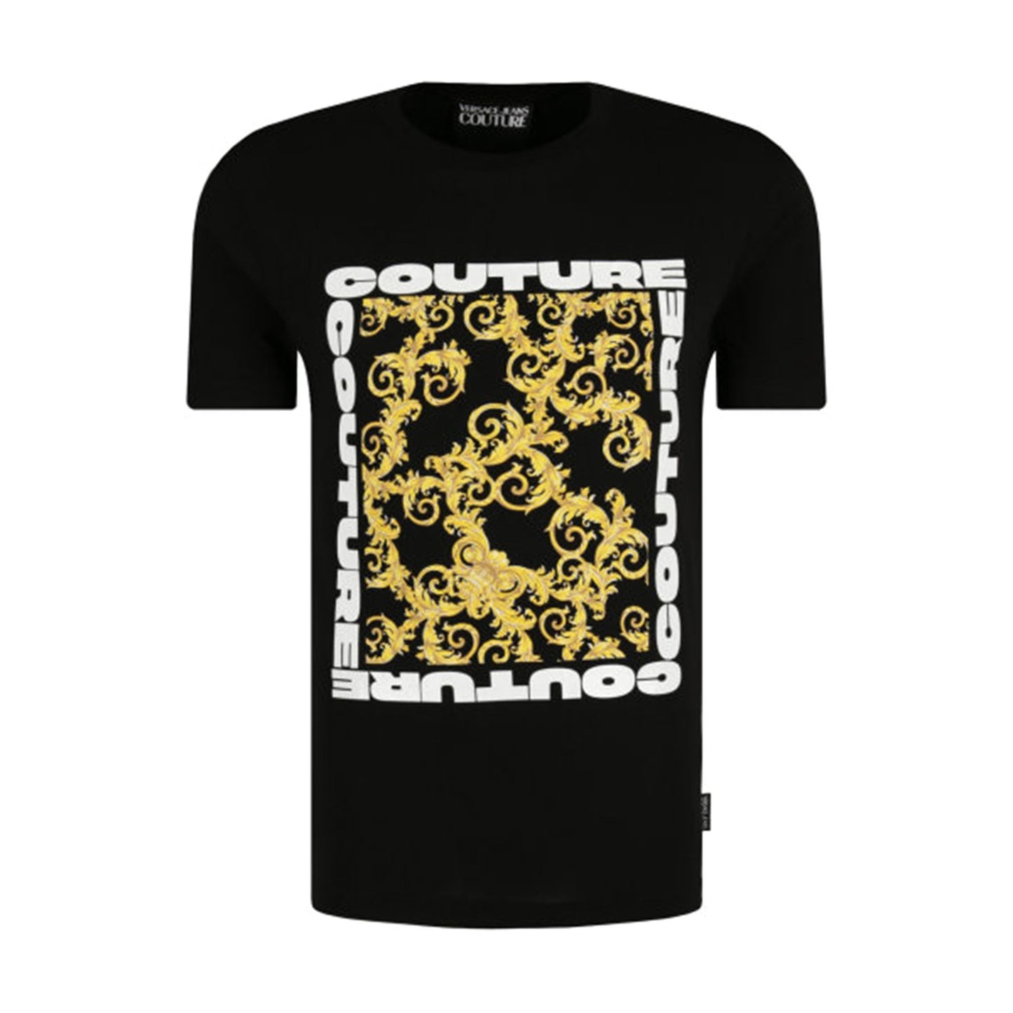 Versace Square Logo Couture T-Shirt - Black - B3GUB7K130294899 899 M