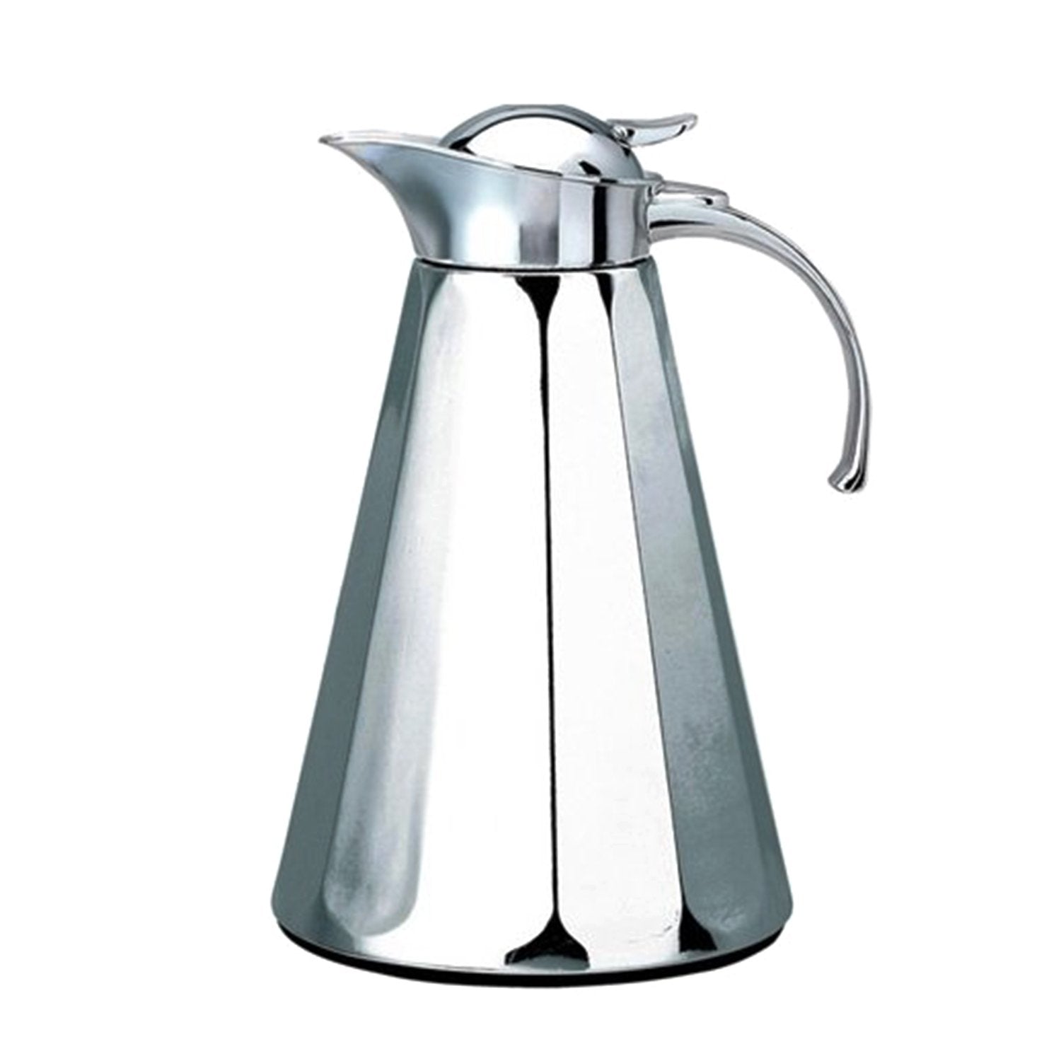 Xtra Peak Facet Vacuum Flask with Chain Glass Refill - Chrome, 1 Litre - V-1026R